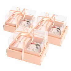 뮤니드 그레이스 쇼케이스 리본 용돈 선물상자 + 용돈봉투, 핑크(선물상자), 피치(리본), 3개