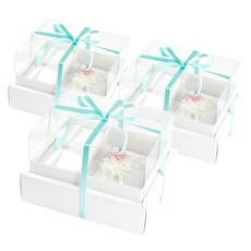 뮤니드 그레이스 쇼케이스 리본 용돈 선물상자 + 용돈봉투, 화이트(선물상자), 민트(리본), 3개