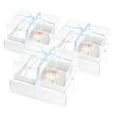 뮤니드 그레이스 쇼케이스 리본 용돈 선물상자 + 용돈봉투, 화이트(선물상자), 블루(리본), 3개