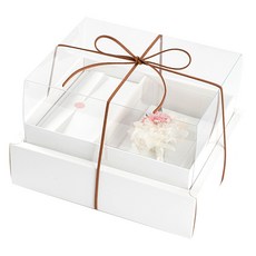 뮤니드 그레이스 쇼케이스 리본 용돈 선물상자 + 용돈봉투, 화이트(선물상자) + 샤무드 브라운(리본), 1개