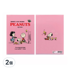 PEANUTS 史努比日常風A5雙口袋資料夾 160 x 1 x 220mm 20g, 電視時間, 2個
