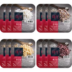 The Mi Shik 即食白飯 3入+即食五穀飯 3入+即食糙米飯 3入+即食紫米飯 3入, 2.25kg, 1組