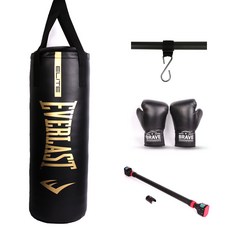에버라스트 가정용 샌드백 풀세트, 블랙골드 + BLACK + 레드