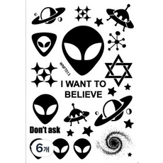 위치스네일 리얼 바디타투, WBC_013, 6개