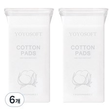 YOYOSOFT 彈性孔洞型紗布化妝棉, 6個, 100枚入