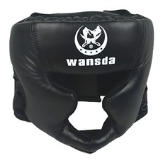 wansda MMA UFC拳擊頭部保護罩, 黑色