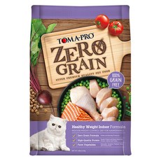 TOMA-PRO 優格 零穀成貓乾糧 低活動量體重管理配方 添加腸益菌+益生質 含五種蔬果 優質蛋白質, 雞肉, 6.4kg, 1袋