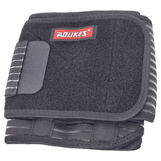 AOLIKES 奧力克斯 護腰 7996 高彈性透氣繃帶 鋼板 XL, 黑色, 1個