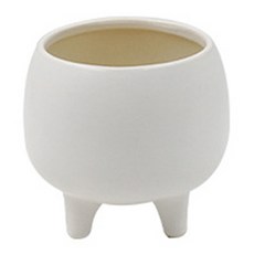 居家裝飾迷你圓形花瓶, 白色的