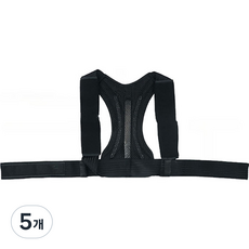 심플라인 허리 바른자세 어깨밴드 블랙 M, 5개