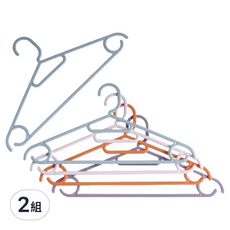 KOKUBO 小久保 多用途智慧衣架5件組 日本製 39.5 x 19.5cm, 2組, 混和顏色