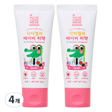 NATURE LOVE MERE Dr Eli牙膏 幼兒1階段 無氟, 60g, 4個