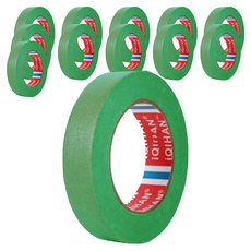 iQIHAN Dada 彩色紙膠帶 綠色 25 mm x 20 m, 12個