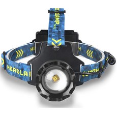 디제이디 최강밝기 LED 충전식 줌 해루질 랜턴 헤드랜턴 WhiteLaserLED X4Ea, 혼합색상, 1세트