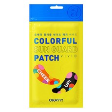 GOLFZON Kasya Okay Colorful高爾夫防曬貼片 鮮豔 8種組, 8片, 1組