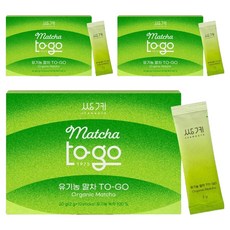 쌍계명차 유기농 말차 투고 스틱, 2g, 10개입, 3개