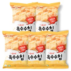기름제로 옥수수칩 과자, 60g, 5개
