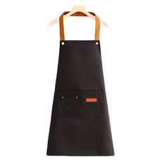 Allode 高階掛脖美術圍裙, TYPE03繞頸 黑色