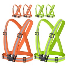 X밴드 반사조끼, 형광그린 + 형광오렌지, 3세트