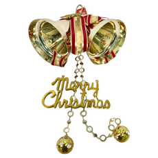 雙鐘加飾品 聖誕裝飾, GTX-5612, 200mm, 1個