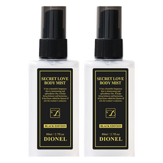 디오넬 시크릿러브 바디미스트 블랙에디션, 2개, 80ml
