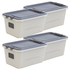 리빙숲 스퀘어 리빙박스, 그레이, 4개