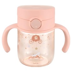 Richell 利其爾學習訓練直飲水杯, 附掛式提帶, 幻夢馬車, 200ml, 1個