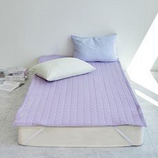 썸머플레이 소프트 냉감 여름 밴딩패드, 파스텔라일락
