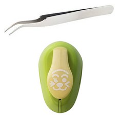 Cuteme 小巧可愛Cute Me 海苔壓模器 動物表情 MP225 + 便當裝飾 料理精密鑷子 MP014-B027 套組, 混合色, 1套