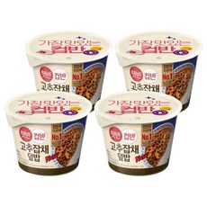 HETBAHNCUPBAHN 碗裝辣椒雜菜蓋飯, 4入, 250g