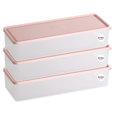 비트리 휘어지는 냉동실 정리용기 시즌2 2100ml 핑크, 1개입, 3개