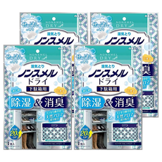 Hakugen Earth 白元鞋櫃除濕劑 清爽皂香 除濕消臭 持續約5個月, 65g, 4個