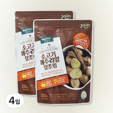 누리웰 소고기메추리알 장조림, 250g, 4입