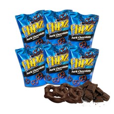 플립즈 다크초콜릿 프레첼, 100g, 6개