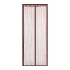 防蚊門簾, 90 x 210cm, 咖啡條紋, 1個