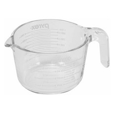 PEARL LIFE 珍珠金屬 PYREX 耐熱玻璃量杯 CP-8652, 白色, 1L, 1個