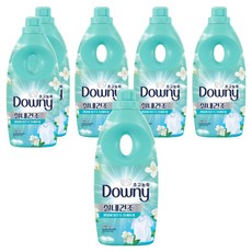 Downy 室內晾乾超高濃縮衣物柔軟精 清新潔淨 正裝, 1L, 6個