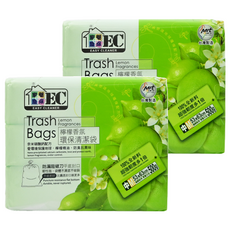 家簡塵除 香氛清潔袋 檸檬香氛 超厚實耐用 環保清潔袋, 20L, 2包