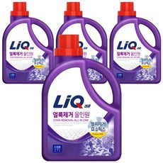 리큐 얼룩제거 올인원 액상세제 드럼용 본품, 2.7L, 4개
