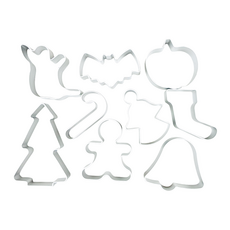 TRIARROW 三箭牌 聖誕萬聖餅乾組 9個 鋁合金餅乾模具, 聖誕萬聖餅乾, 1組