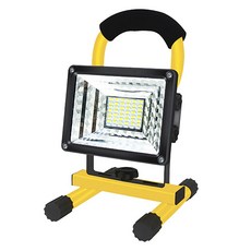 LED照明工作燈, 56 燈珠, 航空鋁材/ABS 塑料, 藍紅警示燈, 五檔白光調整亮度, 混色, 1個