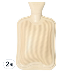 Happy & Good 長效保溫橡膠熱水袋 中型方形, 2個