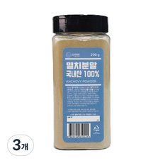 자연앤푸드 멸치분말, 200g, 3개