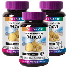 홀리데이즈 마카 45g, 90정, 3개
