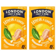 Londonfruit 檸檬和姜, 2g, 20包, 2盒