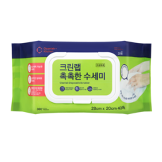 크린랩 촉촉한 수세미, 40개입, 1개