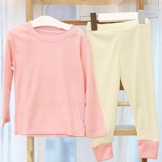 플레이몰 아동용 배색 실내복 상하의 세트