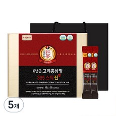 Jungwonsam 6年根高麗紅蔘萃取365隨身飲+購物袋, 300g, 5組