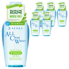 센카 올 클리어 미셀라 포뮬러 프레시 N 클렌징 워터, 230ml, 6개