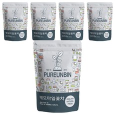 PUREUNBIN 洋甘菊花草茶茶葉, 80g, 1包, 5包